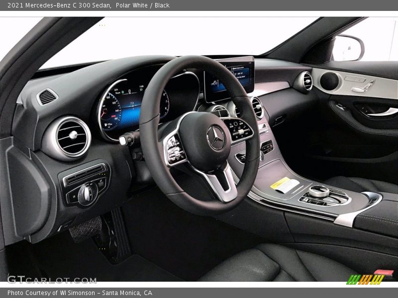 Polar White / Black 2021 Mercedes-Benz C 300 Sedan