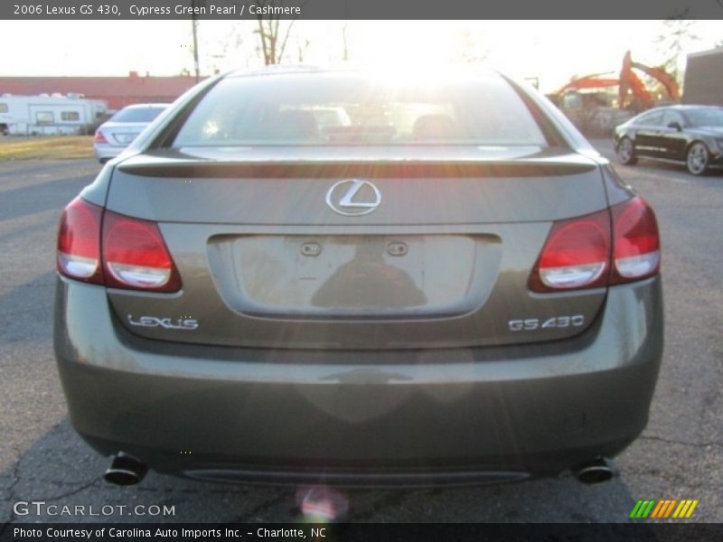 Cypress Green Pearl / Cashmere 2006 Lexus GS 430