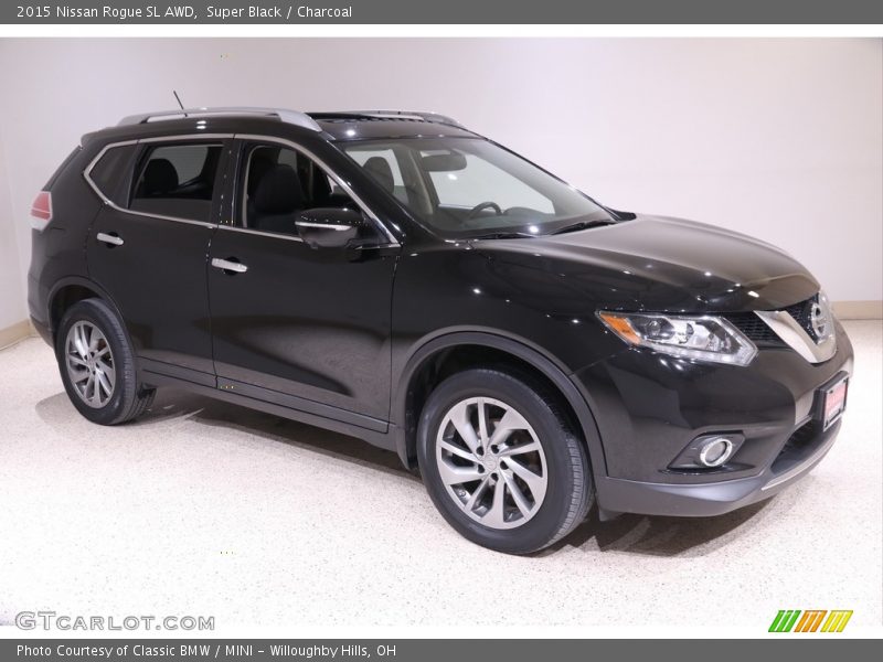 Super Black / Charcoal 2015 Nissan Rogue SL AWD