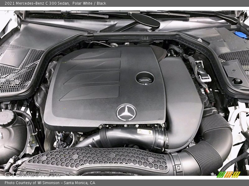 Polar White / Black 2021 Mercedes-Benz C 300 Sedan