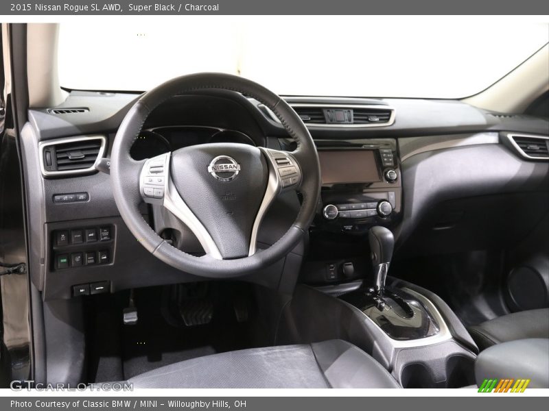 Super Black / Charcoal 2015 Nissan Rogue SL AWD