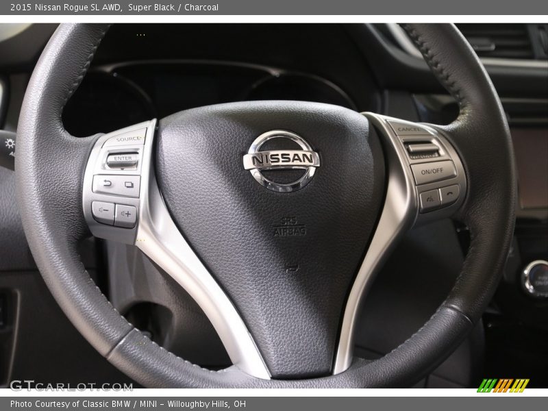 Super Black / Charcoal 2015 Nissan Rogue SL AWD