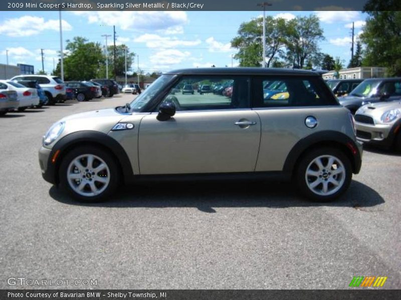 Sparkling Silver Metallic / Black/Grey 2009 Mini Cooper S Hardtop