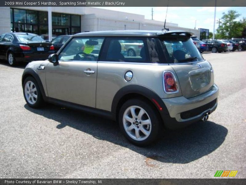 Sparkling Silver Metallic / Black/Grey 2009 Mini Cooper S Hardtop