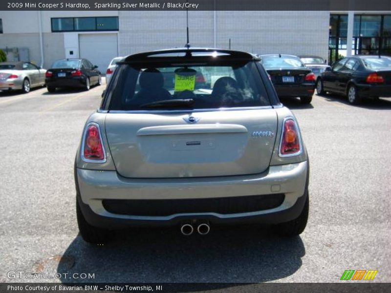 Sparkling Silver Metallic / Black/Grey 2009 Mini Cooper S Hardtop