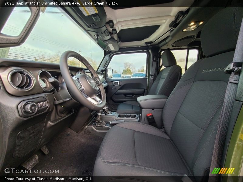 Sarge Green / Black 2021 Jeep Wrangler Unlimited Sahara 4x4