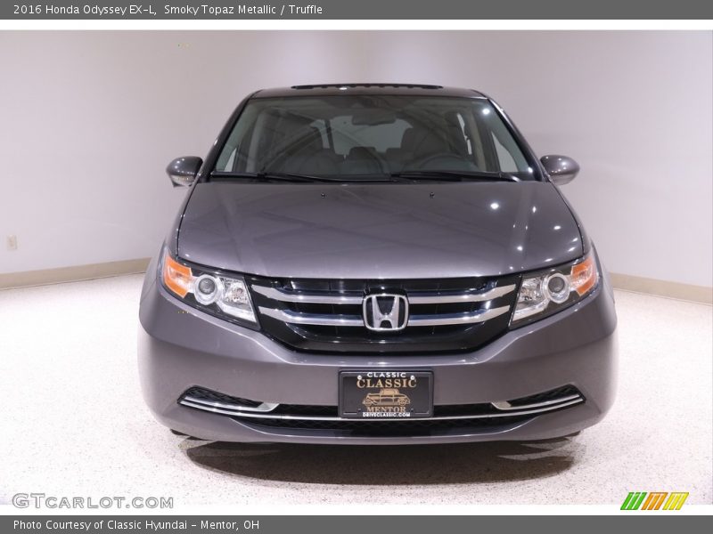 Smoky Topaz Metallic / Truffle 2016 Honda Odyssey EX-L