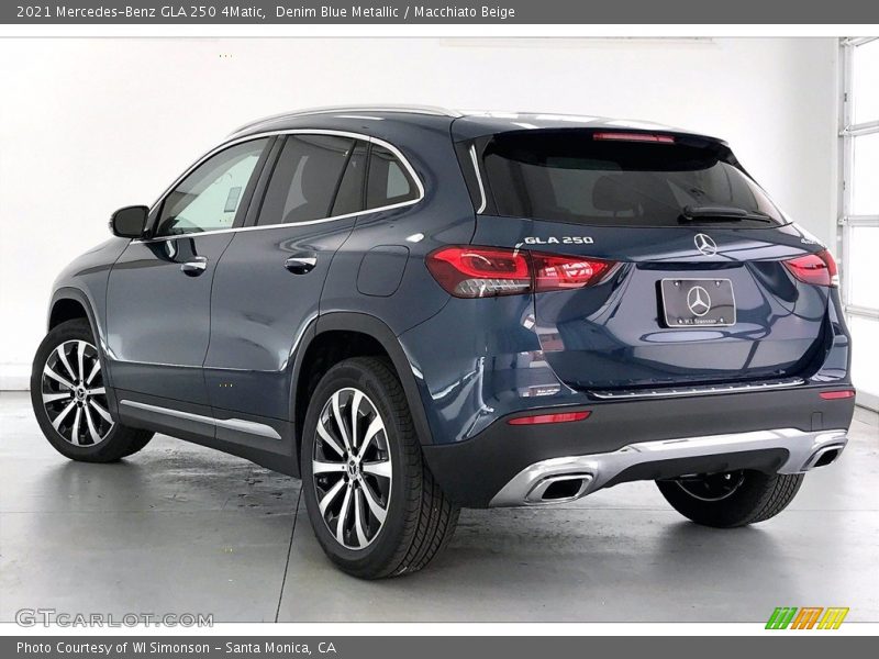 Denim Blue Metallic / Macchiato Beige 2021 Mercedes-Benz GLA 250 4Matic