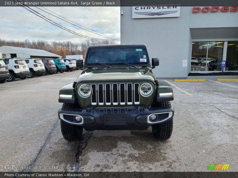 Sarge Green / Black 2021 Jeep Wrangler Unlimited Sahara 4x4
