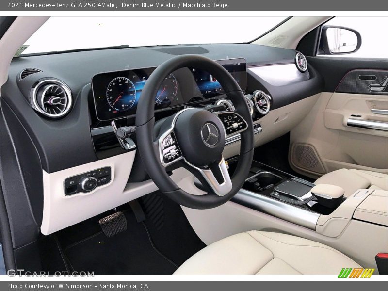 Denim Blue Metallic / Macchiato Beige 2021 Mercedes-Benz GLA 250 4Matic