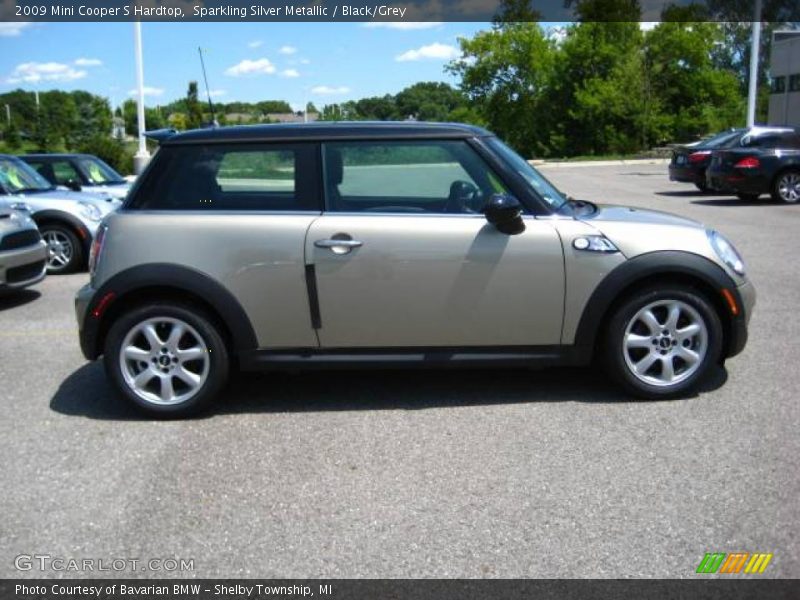 Sparkling Silver Metallic / Black/Grey 2009 Mini Cooper S Hardtop