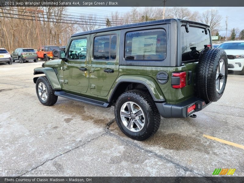 Sarge Green / Black 2021 Jeep Wrangler Unlimited Sahara 4x4