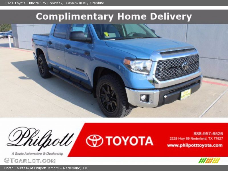 Cavalry Blue / Graphite 2021 Toyota Tundra SR5 CrewMax