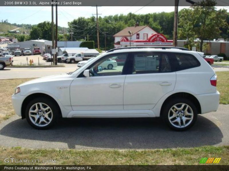 Alpine White / Sand Beige 2006 BMW X3 3.0i