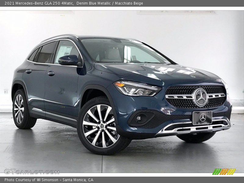 Denim Blue Metallic / Macchiato Beige 2021 Mercedes-Benz GLA 250 4Matic