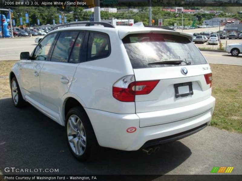 Alpine White / Sand Beige 2006 BMW X3 3.0i