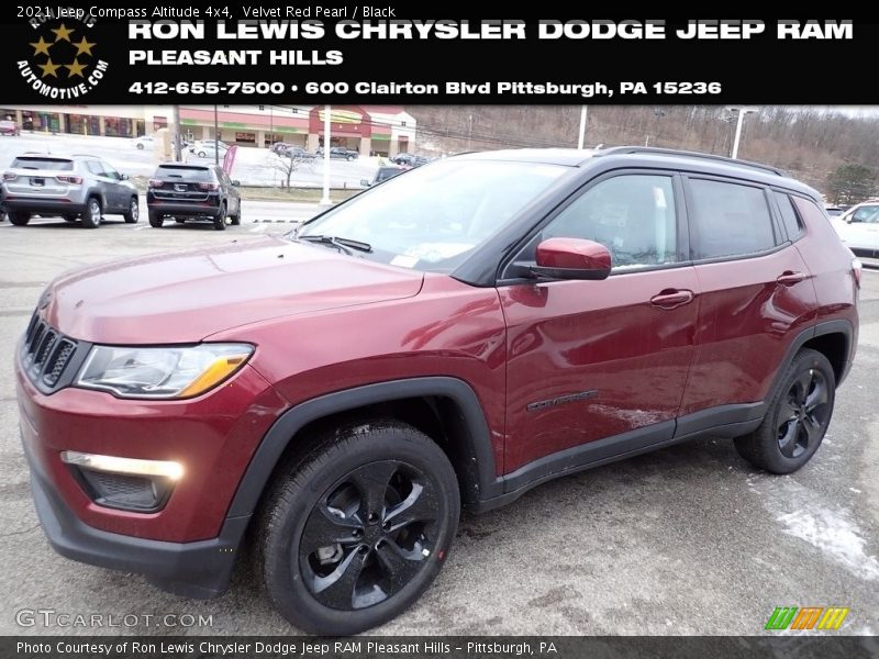 Velvet Red Pearl / Black 2021 Jeep Compass Altitude 4x4