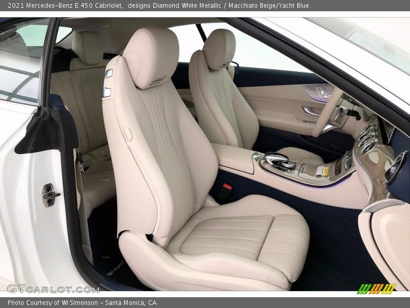  2021 E 450 Cabriolet Macchiato Beige/Yacht Blue Interior