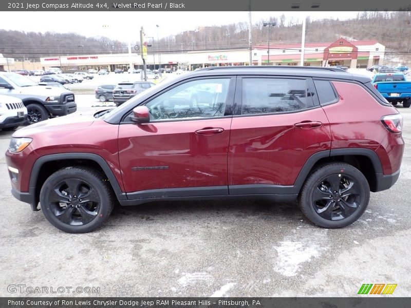 Velvet Red Pearl / Black 2021 Jeep Compass Altitude 4x4