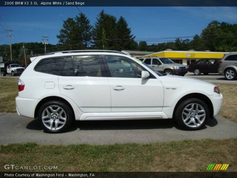 Alpine White / Sand Beige 2006 BMW X3 3.0i