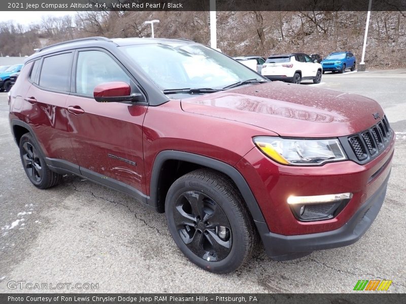 Velvet Red Pearl / Black 2021 Jeep Compass Altitude 4x4