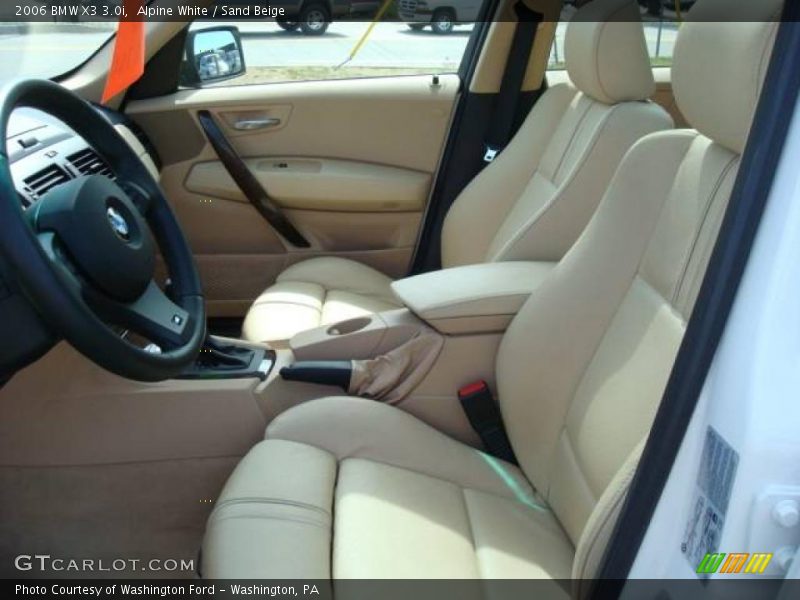 Alpine White / Sand Beige 2006 BMW X3 3.0i