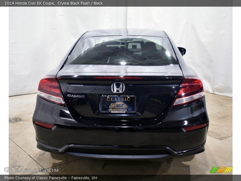 Crystal Black Pearl / Black 2014 Honda Civic EX Coupe