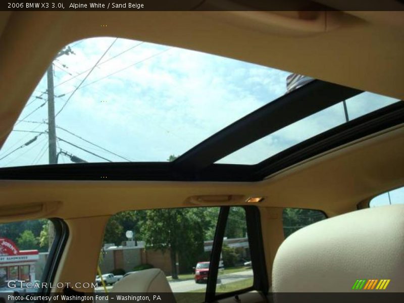 Alpine White / Sand Beige 2006 BMW X3 3.0i