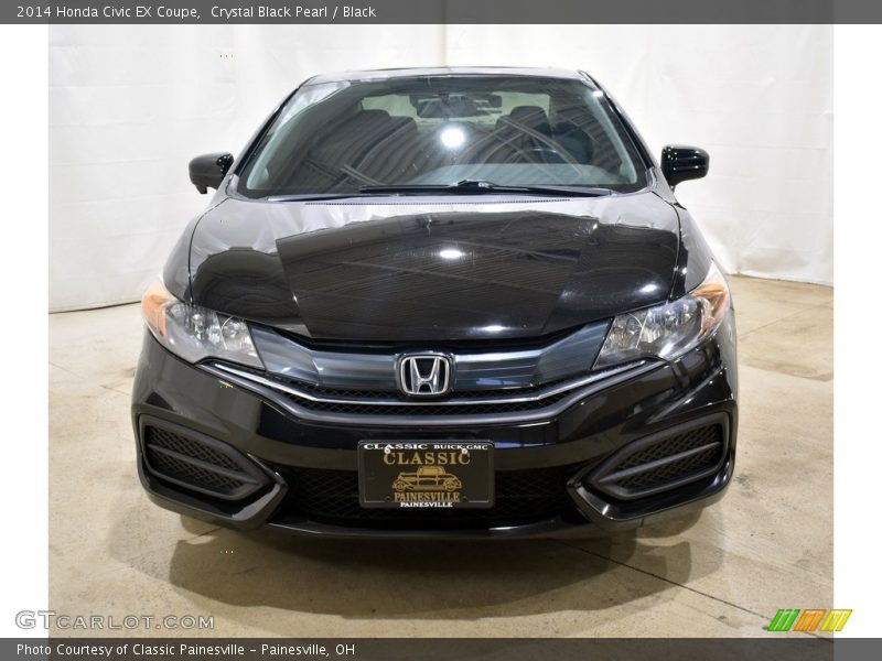 Crystal Black Pearl / Black 2014 Honda Civic EX Coupe