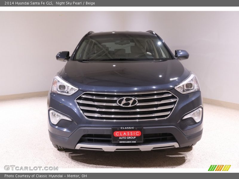 Night Sky Pearl / Beige 2014 Hyundai Santa Fe GLS