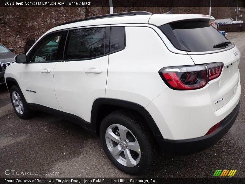 White / Black 2021 Jeep Compass Latitude 4x4