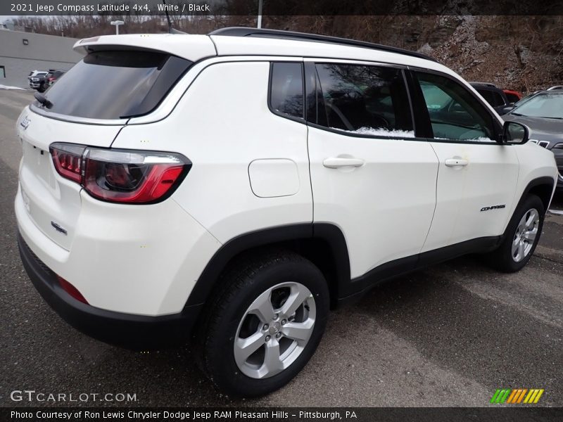 White / Black 2021 Jeep Compass Latitude 4x4