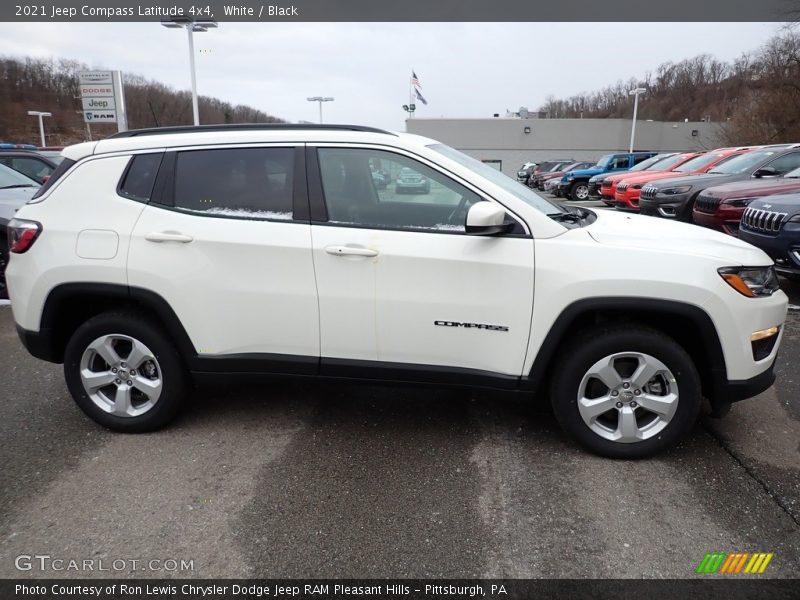 White / Black 2021 Jeep Compass Latitude 4x4