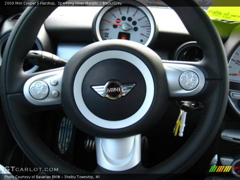Sparkling Silver Metallic / Black/Grey 2009 Mini Cooper S Hardtop