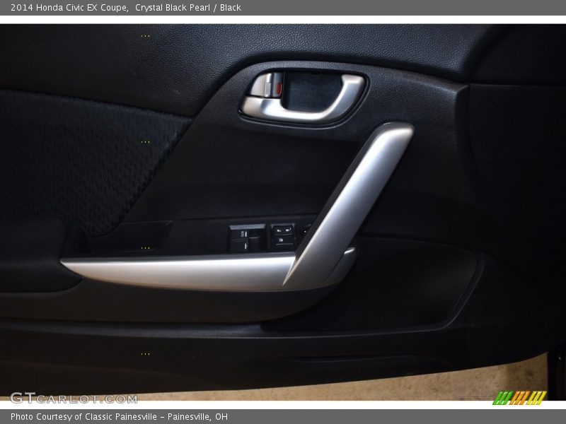 Crystal Black Pearl / Black 2014 Honda Civic EX Coupe