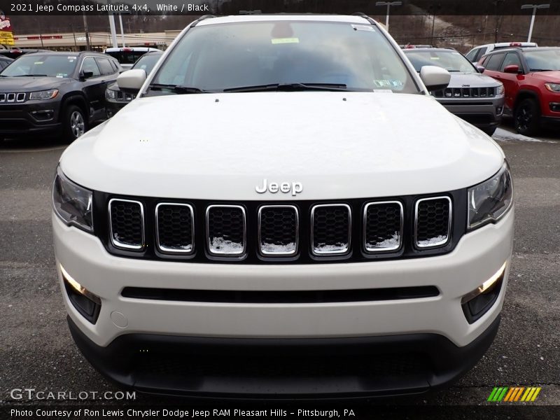 White / Black 2021 Jeep Compass Latitude 4x4