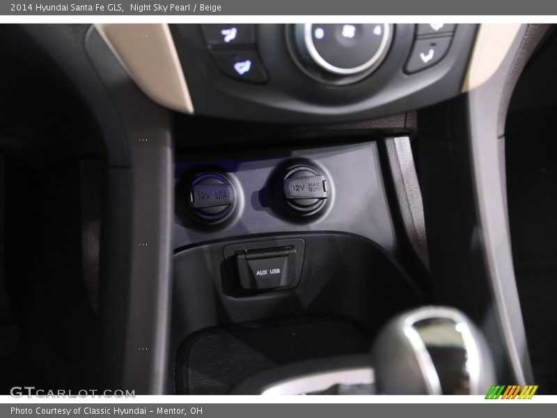 Night Sky Pearl / Beige 2014 Hyundai Santa Fe GLS