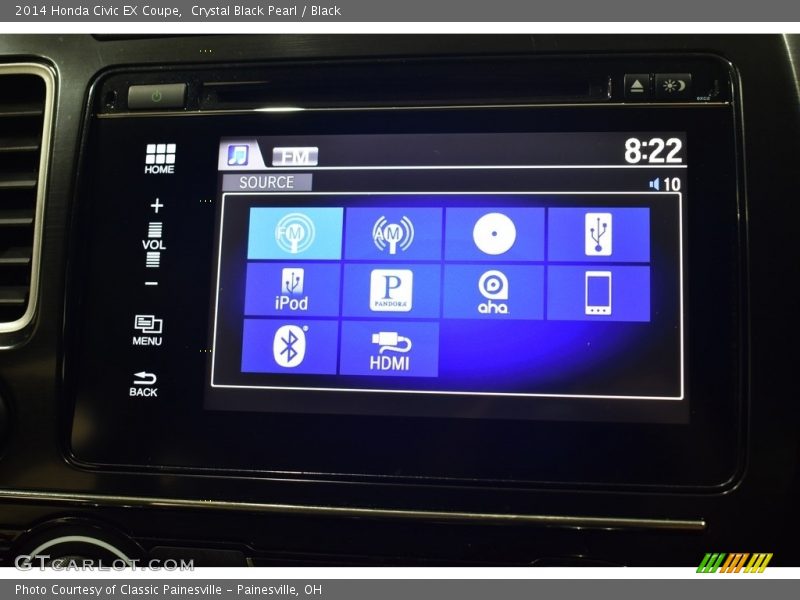 Crystal Black Pearl / Black 2014 Honda Civic EX Coupe