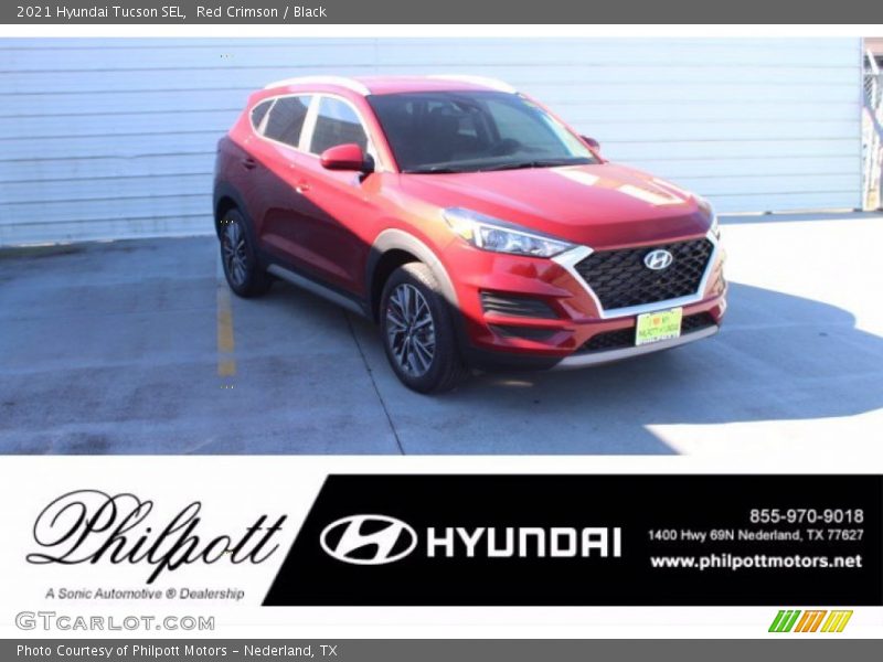 Red Crimson / Black 2021 Hyundai Tucson SEL