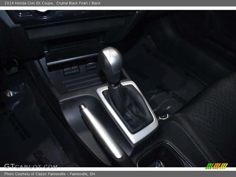 Crystal Black Pearl / Black 2014 Honda Civic EX Coupe