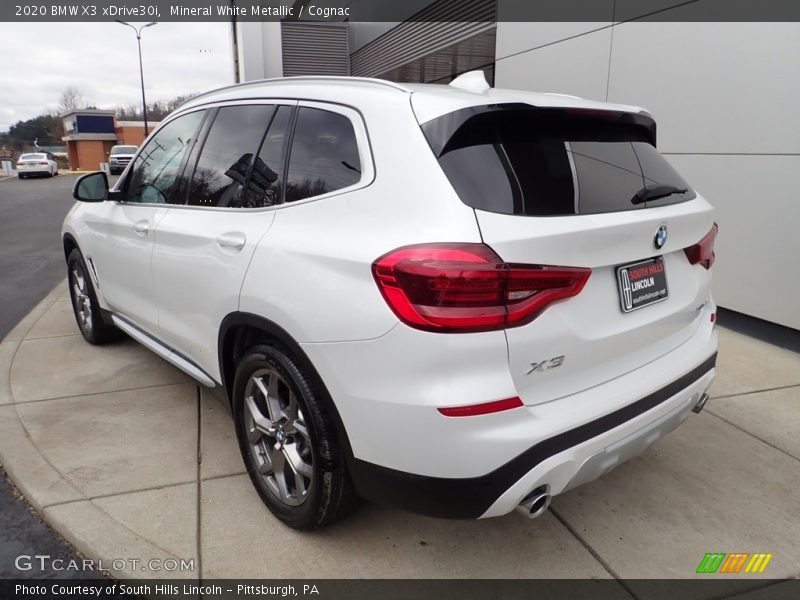 Mineral White Metallic / Cognac 2020 BMW X3 xDrive30i