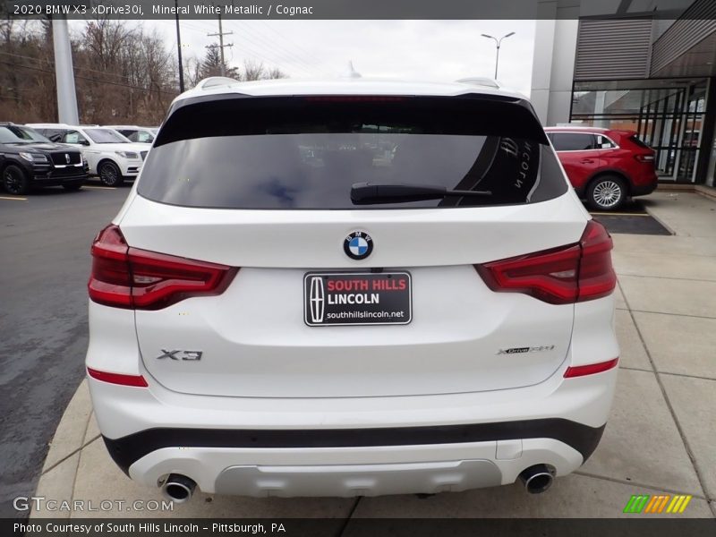 Mineral White Metallic / Cognac 2020 BMW X3 xDrive30i