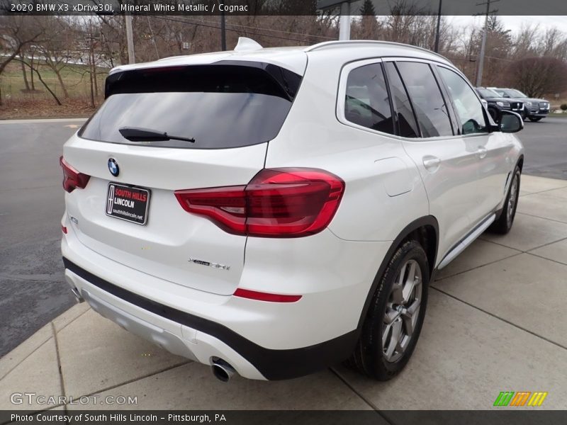 Mineral White Metallic / Cognac 2020 BMW X3 xDrive30i