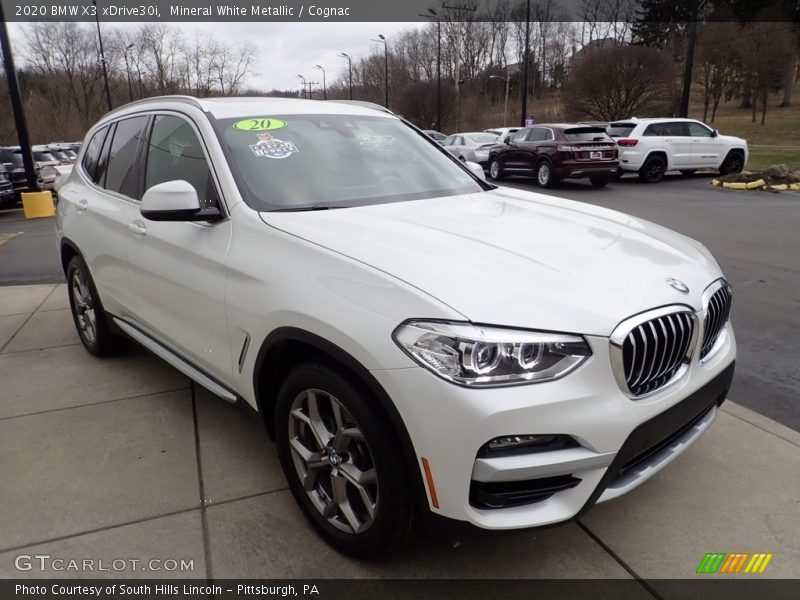 Mineral White Metallic / Cognac 2020 BMW X3 xDrive30i