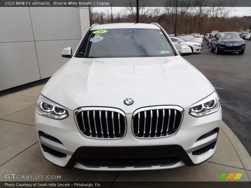 Mineral White Metallic / Cognac 2020 BMW X3 xDrive30i