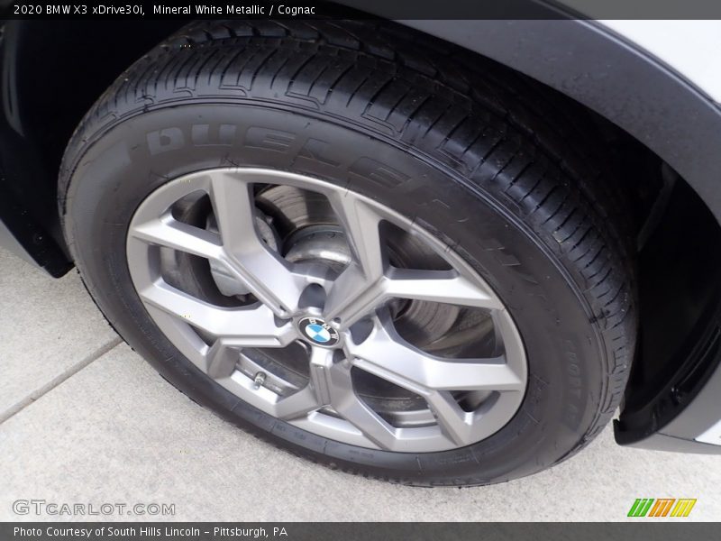 Mineral White Metallic / Cognac 2020 BMW X3 xDrive30i