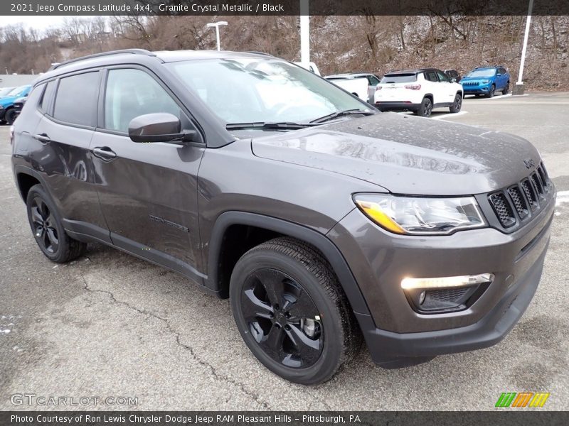 Granite Crystal Metallic / Black 2021 Jeep Compass Latitude 4x4