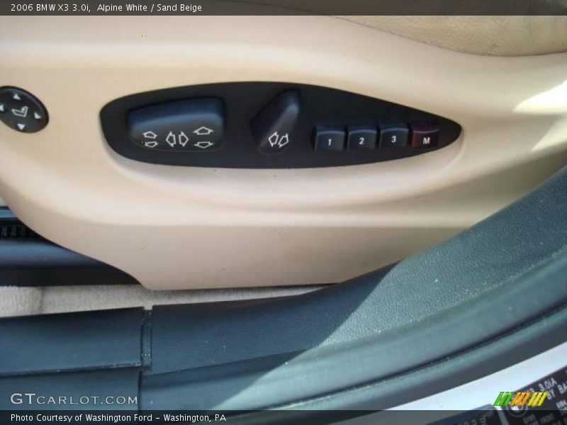Alpine White / Sand Beige 2006 BMW X3 3.0i