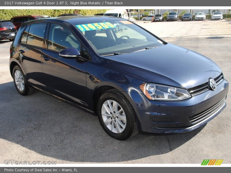 Night Blue Metallic / Titan Black 2017 Volkswagen Golf 4 Door 1.8T S