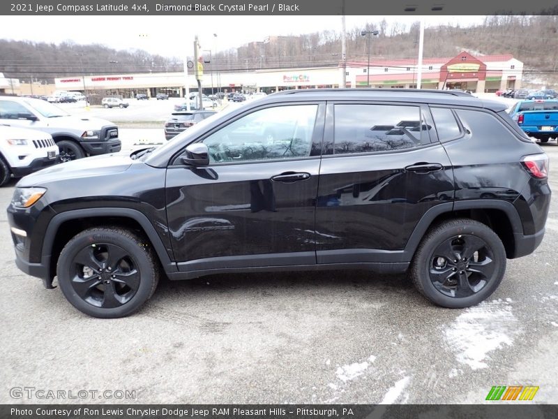 Diamond Black Crystal Pearl / Black 2021 Jeep Compass Latitude 4x4